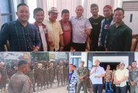 DPRD Konawe menerima tuntutan massa aksi Lentera Independen Pemerhati Aspirasi Sulawesi Tenggara (Sultra) dan LPRI Konawe. Senin, (20/02/2023). (*Ded/Kroscek) 