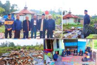 H. Muhammad Nuh, MSP bersama Ketua Majelis Ulama Indonesia Kabupaten Humbanghasundutan, H. Arifin Sihite mengunjungi warga Sihite II. (*Ist) 