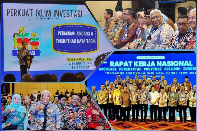 Gubernur Sultra hadiri Rapat Kerja Nasional Asosiasi Pemerintah Provinsi Seluruh Indonesia di Balikpapan, Kalimantan Timur, Jumat 24 Februari 2023. (*Ist) 