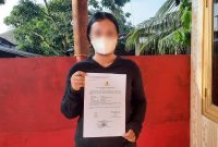 EG resmi melaporkan Serda JT ke Denpom l/5 Medan atas perbuatan asusila pada Senin (27/2/23). (*Ist) 