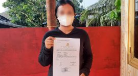 EG resmi melaporkan Serda JT ke Denpom l/5 Medan atas perbuatan asusila pada Senin (27/2/23). (*Ist) 