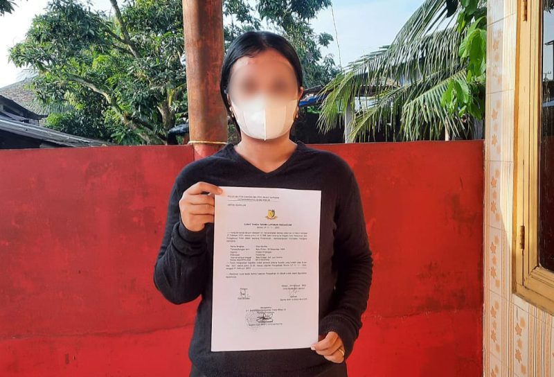 EG resmi melaporkan Serda JT ke Denpom l/5 Medan atas perbuatan asusila pada Senin (27/2/23). (*Ist) 