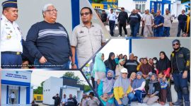 Jelang peresmian, Ali Mazi meninjau kesiapan Terminal Tipe B Wasaga. (*Ist) 