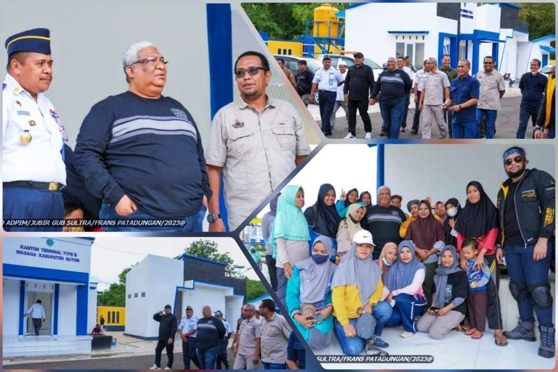 Jelang peresmian, Ali Mazi meninjau kesiapan Terminal Tipe B Wasaga. (*Ist) 