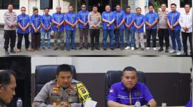 Pengurus PWI Lamtim bersama Kapolres Lampung Timur, AKBP M Rizal Muchtar, gelar audiensi dan silaturahim. Kamis (16/02/2023). (*Ist) 
