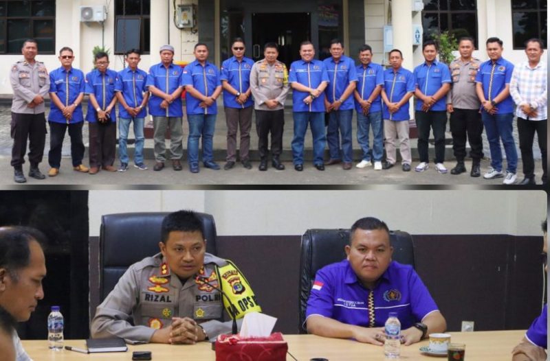Pengurus PWI Lamtim bersama Kapolres Lampung Timur, AKBP M Rizal Muchtar, gelar audiensi dan silaturahim. Kamis (16/02/2023). (*Ist) 