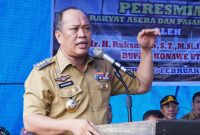 Bupati Konawe Utara, H. Ruksamin. (*Ist) 