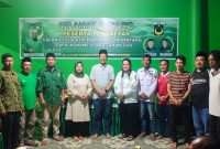 Diantar keluarga, Lapeha resmi mendaftarkan diri melalui PBB Konut maju pileg 2024. Selasa malam, (28/02/2023). (*Red) 