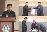 Fraksi DPRD Kota Kendari menyetujui dua Raperda dalam Rapat Paripurna yang berlangsung di Gedung DPRD Kota Kendari, Sabtu (04/03/2023). (*Ist) 