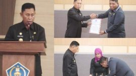 Fraksi DPRD Kota Kendari menyetujui dua Raperda dalam Rapat Paripurna yang berlangsung di Gedung DPRD Kota Kendari, Sabtu (04/03/2023). (*Ist) 