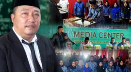 Plt Kepala Dikbud Konut, Asmadi, S.Pd.,MM, mengambil sumpah jabatan kepada 17  Kepala Sekolah dan Pengawas, di Aula Kantor Dikbud Konut. Rabu, (17/05/2023). (*Rul)