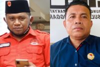 La Ode Hasanuddin Kansi, Ketum AP2 Sultra (Kiri), Karmin, Ketua DPW LIRA Sultra (Kanan). (*Ist)