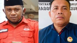 La Ode Hasanuddin Kansi, Ketum AP2 Sultra (Kiri), Karmin, Ketua DPW LIRA Sultra (Kanan). (*Ist)