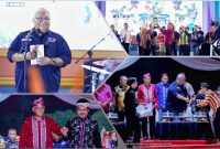 Gubernur Sultra resmi menutup pameran pembangunan HUT Sultra ke 59 Tahun di Kolaka Timur. Senin malam, (15/05/2023). (*Ist)