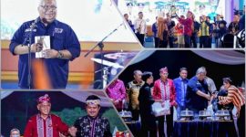 Gubernur Sultra resmi menutup pameran pembangunan HUT Sultra ke 59 Tahun di Kolaka Timur. Senin malam, (15/05/2023). (*Ist)