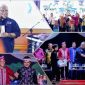 Gubernur Sultra resmi menutup pameran pembangunan HUT Sultra ke 59 Tahun di Kolaka Timur. Senin malam, (15/05/2023). (*Ist)