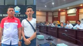 Jenderal lapangan Koalisi Masyarakat Menggugat, Karmin mengaku kecewa hasil RDP kinerja BPOM Kendari. Selasa, (20/06/2023). (*Ist)