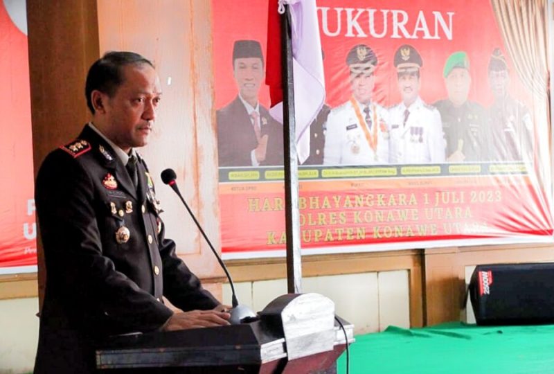 AKBP Priyo Utomo, S.H., S.I.K, menghimbau dan menegaskan mensukseskan pemilu 2024. (*Ist).