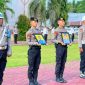 Polres Konsel menggelar upacara Pemberhentian Tidak Dengan Hormat (PTDH) dua oknum personelnya. (*Ist)