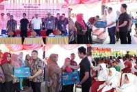 Bupati Konut, H. Ruksamin membuka pelatihan metode Gasing, kerja sama pemkab konut melalui Dinas Pendidikan dan Kebudayaan Konut dengan Yayasan Teknologi Indonesia Jaya. Berlangsung di SDN 2 Molawe. Kamis, (27/07/2023). (*Ist)