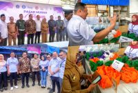 Selama sepekan, Kadin Sultra bersama Pemkot Kendari dan BI Sultra gelar pasar murah siap QRIS di Pasar Wayong. Senin, (01/08/2023). (*Ist)