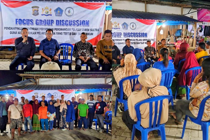 Pertemuan dengan para pedagang Pasar Wayong melalui Focus Group Discussion (FGD), di pasar wayong pada Jum'at malam 19 Agustus 2023. (*Ist)