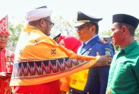 Kadis Damkar dan Penyelamatan Konut, Djasmiddin SE turut menerima penghargaan Satyalancana Karya Satya. (*Rul)