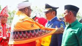 Kadis Damkar dan Penyelamatan Konut, Djasmiddin SE turut menerima penghargaan Satyalancana Karya Satya. (*Rul)