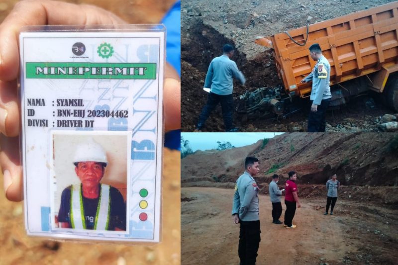 Kepolisian polres konut gelar olah TKP kecelakaan kerja PT Bumi Nikel Nusantara (BNN), di Desa Puusuli, Kecamatan Andowia, Kamis (21/9/2023).