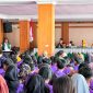 Bupati Konawe Utara, Ruksamin menerima 216 mahasiswa KKN Universitas Lakidende (Unilaki) oleh Ruksamin di Kantor Bupati Konut, Selasa (26/9/2023).