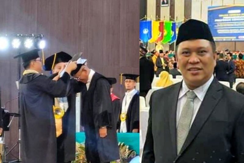 Bupati Konawe Utara, H. Ruksamin menghadiri pengukuhan Pengukuhan Pius Lustrilanang sebagai Guru Besar Unsoed.