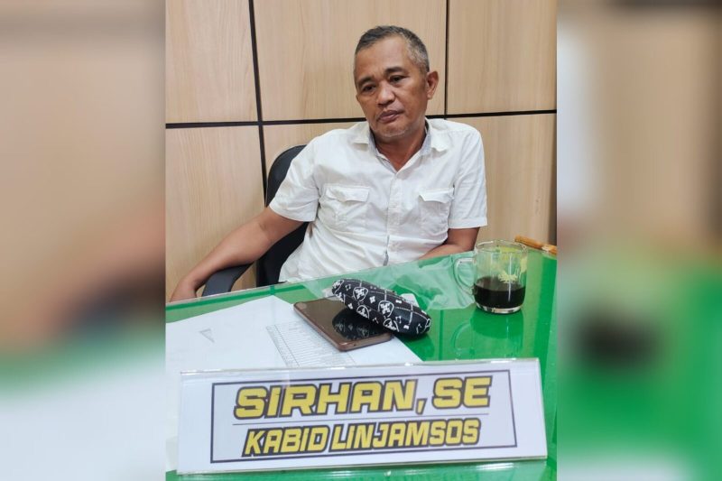 Kepala Bidang Lindungan dan Jaminan Sosial (Kabid Linjamsos), Sirhan, SE. (*Rul)