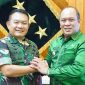 Ruksamin Audiensi dengan Kasad Jenderal TNI dr. Dudung Abdurachman, terkait pembangunan skuadron lapangan terbang. Jakarta, Selasa (3/10/2023).