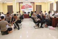 Itwasda Polda Sultra, melaksanakan audit kinerja Tahap II Tahun Anggaran 2023, di Polres Konawe utara (Konut), Selasa (10/10/2023).