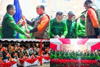 Bupati Konut, H. Ruksamin resmi melantik pengurus FPRB Konut periode 2023-2028, berlangsung di Desa Labengki, Kecamatan Lasolo Kepulauan (Laskep), Sabtu (14/10/2023). 