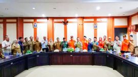 Rapat terpadu jelang pelaksanaan Bulan PRB tingkat nasional tahun 2023, berlangsung di Aula Lantai 2 Kantor Bupati Konut,  Selasa (03/10/2023).