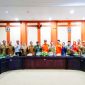Rapat terpadu jelang pelaksanaan Bulan PRB tingkat nasional tahun 2023, berlangsung di Aula Lantai 2 Kantor Bupati Konut,  Selasa (03/10/2023).