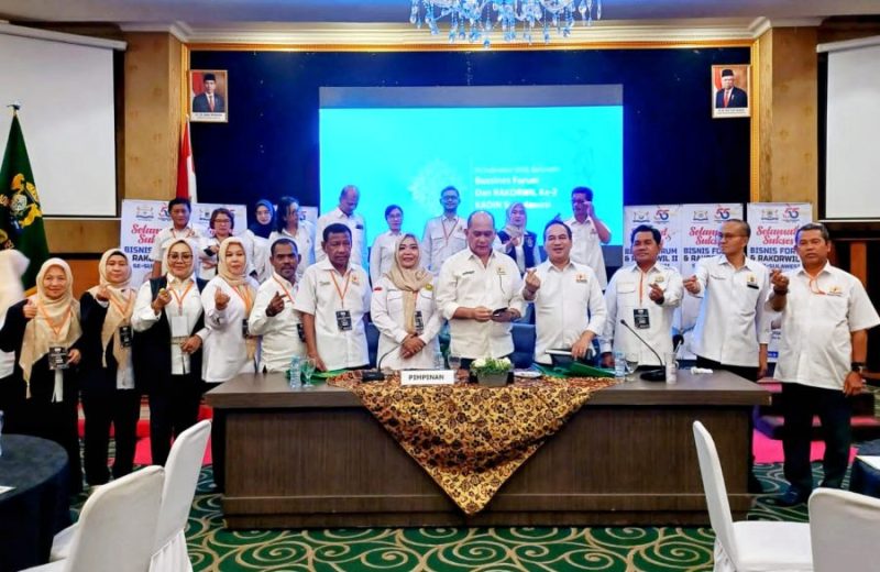 Rapat Koordinasi Wilayah (Rakorwil) II Kadin se-Sulawesi di Grand Palace, Kota Gorontalo. Selasa (26/09/2023).