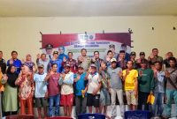 Polres Koltim Launching Kampung Tangguh Anti Narkoba, di Balai Pertemuan Desa Tumbudadio, Kecamatan Tirawuta, Kamis (19/10/2023).