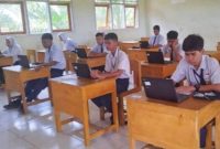 Pelaksanaan UNBK SMPN di Konut berlangsung Khidmat.