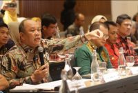 Ruksamin paparkan kondisi Konut pada Rancangan Peraturan Daerah tentang Rencana Tata Ruang Wilayah (RTRW) Provinsi Sulawesi Tenggara Tahun 2023-2043, di Le Meridien Jakarta Pusat, Senin (20/11/2023).