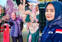 Sultra Tenun Karnaval yang berlangsung di Kota Kendari pada 2 Desember 2023.