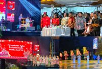 Perayaan Natal 2023 di Pelataran Tugu Persatuan Kota Kendari berlangsung khidmat, Rabu (27/12/2023).