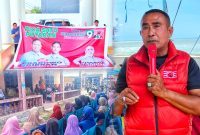 Umar Samiun kampanyekan Prabowo-Gibran langsung di tengah masyarakat Sulawesi Tenggara. 