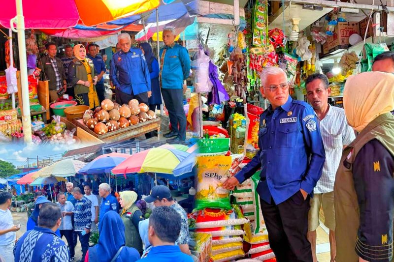 Asrun Lio melakukan pemantauan secara berkala, mulai dari masalah ketersediaan stok hingga kondisi harga di pasaran. Sabtu, (24/02/2024).