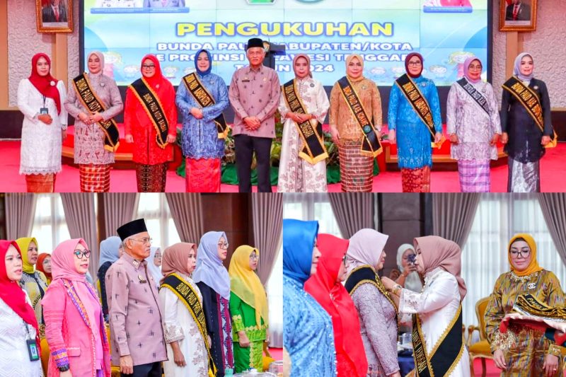 Pengukuhan Bunda Pendidikan Anak Usia Dini (PAUD) 7 Kabupaten/Kota se-Sultra di Rumah Jabatan (Rujab) Gubernur Sultra. Minggu, 25 Februari 2024.