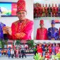 Bupati Konawe Utara, H. Ruksamin bersama Sekda Provinsi Sultra, Bupati Koltim hadiri perayaan HUT Kabupaten Kolaka Ke-74 Tahun di alun-alun Universitas 19 November Kolaka. Kamis, (28 Februari 2024).