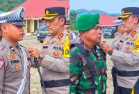 Gelar pasukan operasi keselamatan anoa 2024 bertempat dilapangan apel mapolres Konut Kelurahan Wanggudu Kecamatan Asera Kabupaten Konawe utara, Sabtu (2/3/24).