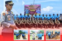 Penyematan Baret Samapta Polri oleh Kapolres Konawe utara bertempat di Pantai Batam Desa Mataiwoi Kecamatan Molawe Kabupaten Konawe utara, rabu (5/3/24) sekira pukul 12.10 wita.