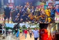 Yudhianto Mahardika bersama tim bergegas menyalurkan bantuan kepada warga terdampak korban banjir di kota kendari.